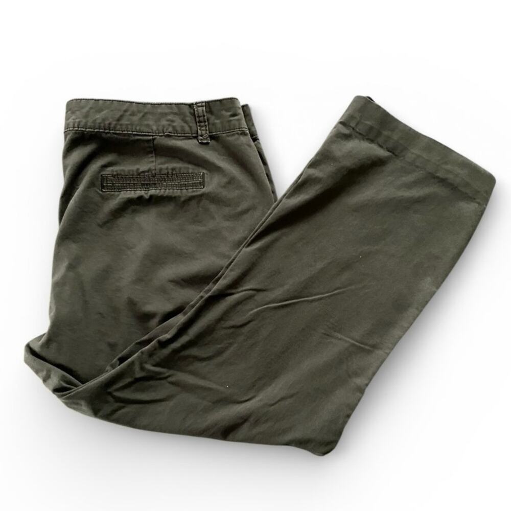 Maurices Women's Pants Plus 20 Gray Khaki Wide Leg Comfort Cotton Spandex Blend